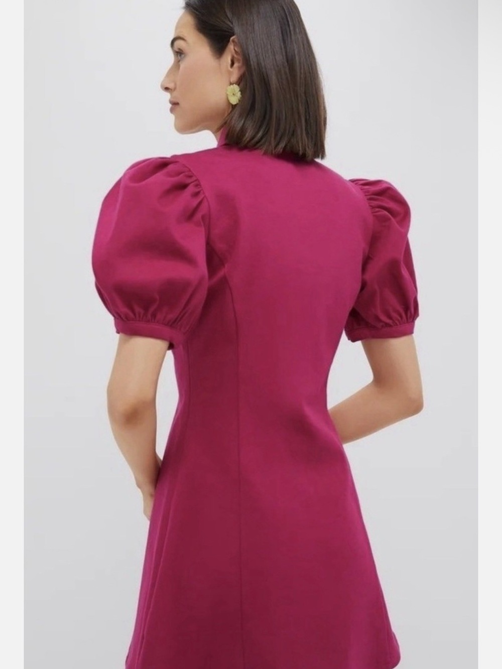 Tuckernuck Hyacinth HousePuff-Sleeve Mini Dress - Picture 2 of 4